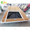 Inflatable Floating Swimming Pool Inflatable Dock Floating Platform 13x10ft Inflatable Sea Pool with Net for Yachts & Boatss