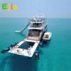 Inflatable Floating Swimming Pool Inflatable Dock Floating Platform 13x10ft Inflatable Sea Pool with Net for Yachts & Boatss