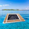Inflatable Floating Swimming Pool Inflatable Dock Floating Platform 13x10ft Inflatable Sea Pool with Net for Yachts & Boatss