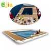 Inflatable Floating Swimming Pool Inflatable Dock Floating Platform 13x10ft Inflatable Sea Pool with Net for Yachts & Boatss