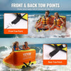 Towable Tube for Boating, 1-2 Riders Inflatable Towable Tubes with Deck Seats and Backrest, 340 lbs Water Sport Tube